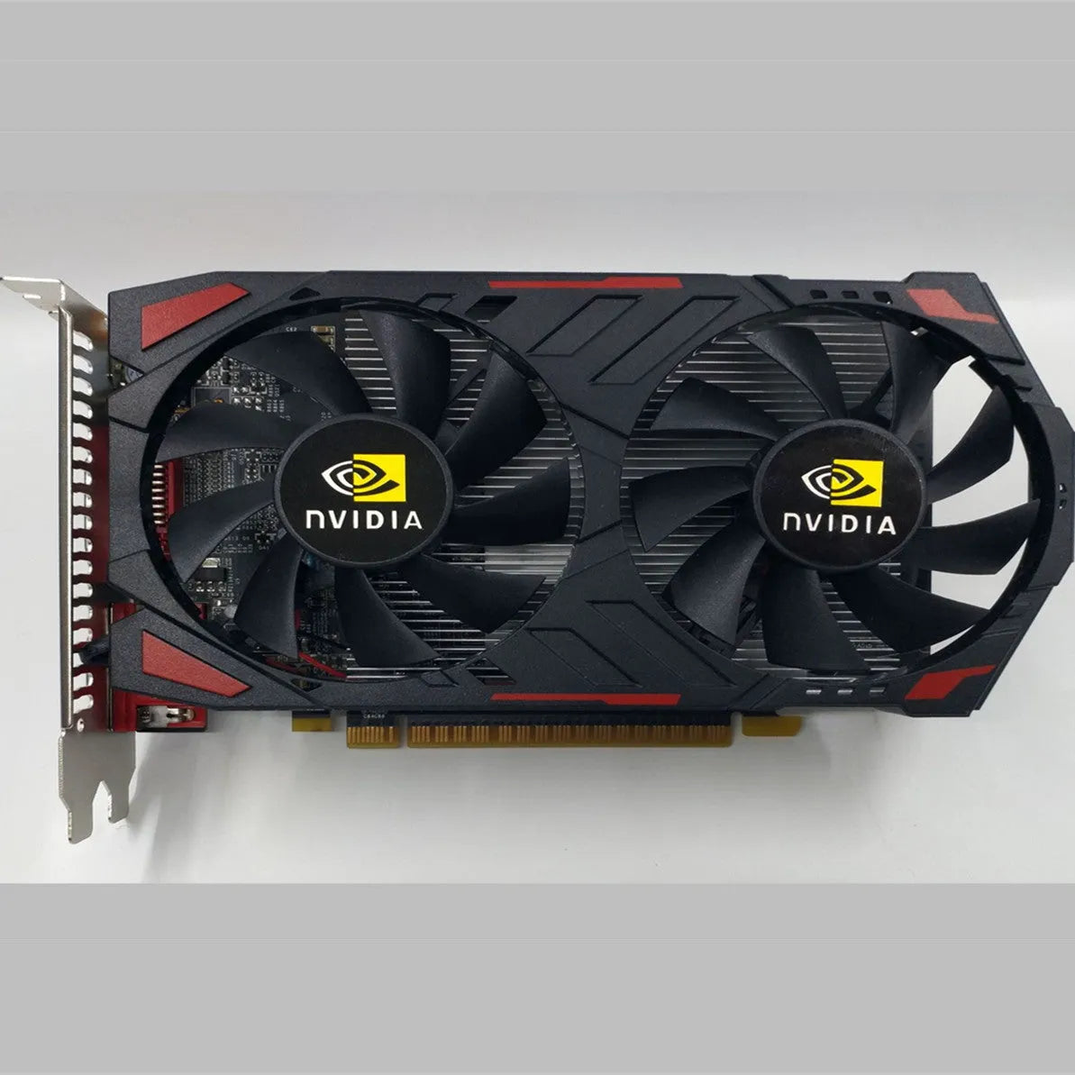 Black Nvidia GTX1050 2GB PCI-E standalone graphics card with HDMI DVI VGA ports for desktop gaming