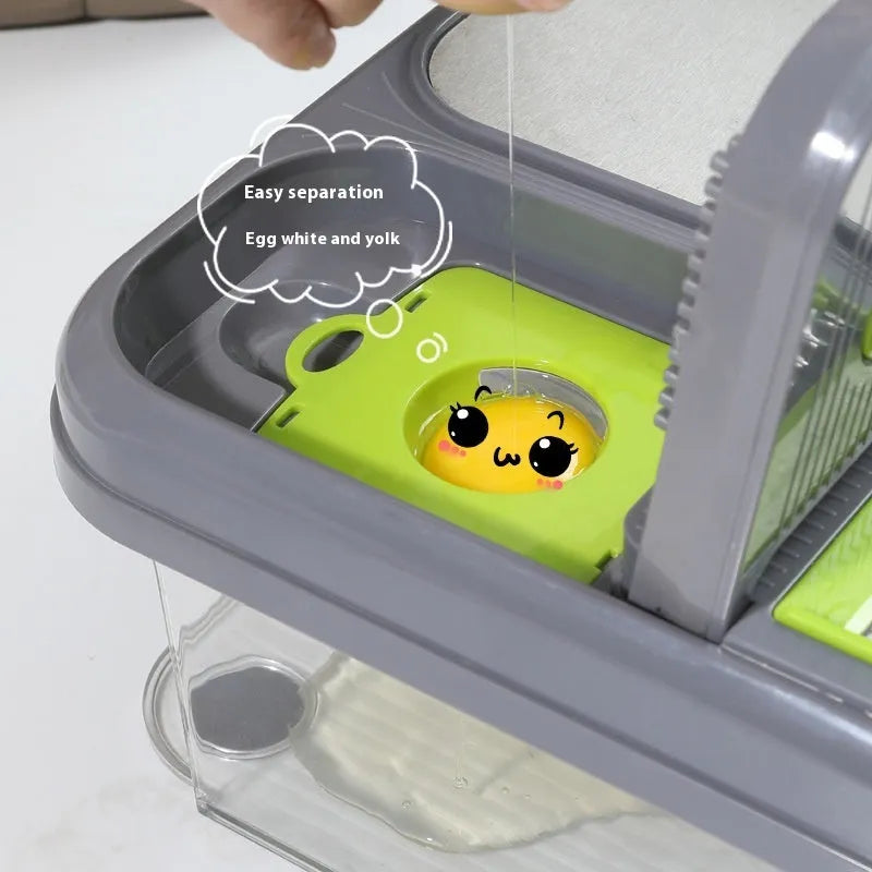 Multifunctional ABS wire cutter in shredder style for slicing vegetables and fruits, with dimensions 43x13.5x30cm