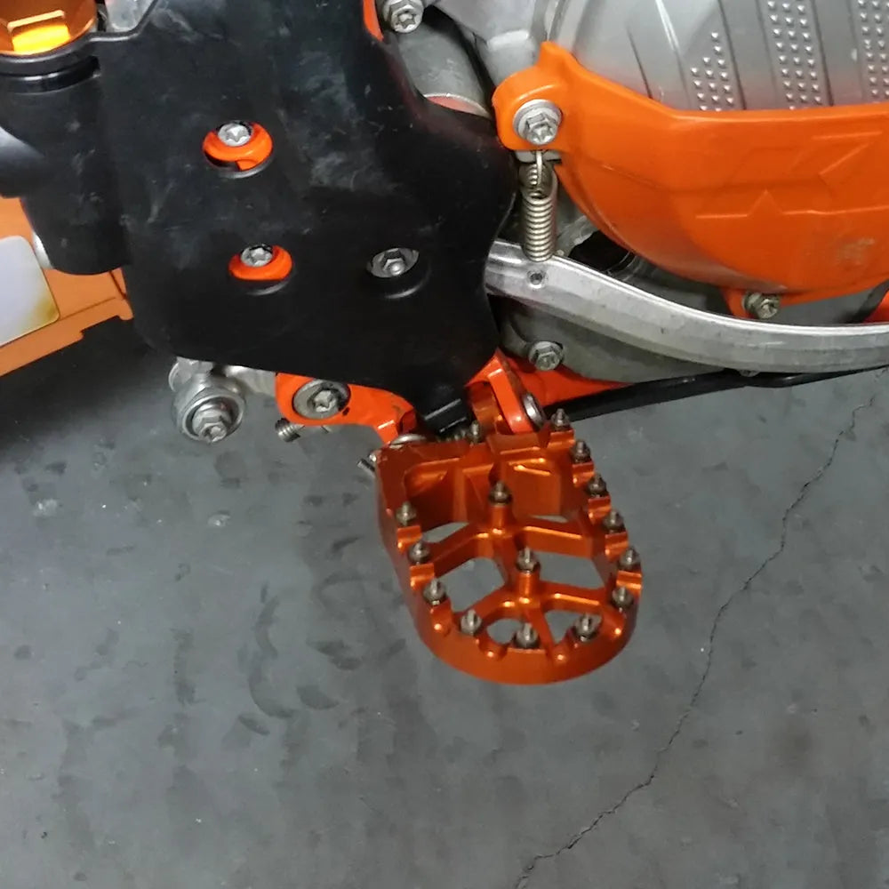 Motocross modified pedals KTM foot pedal aluminium alloy blue orange off-road motorcycle upgrade