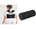 Black hollow EPP foam roller 33cm for Pilates balance and massage