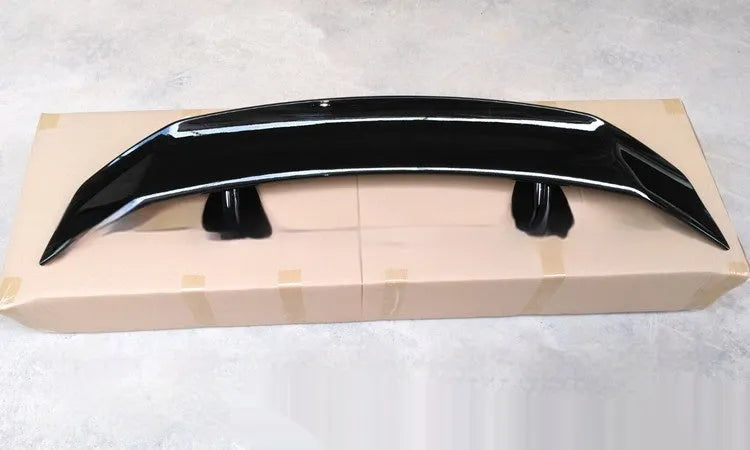 Universal punch-free ABS car spoiler shown in carbon pattern finish