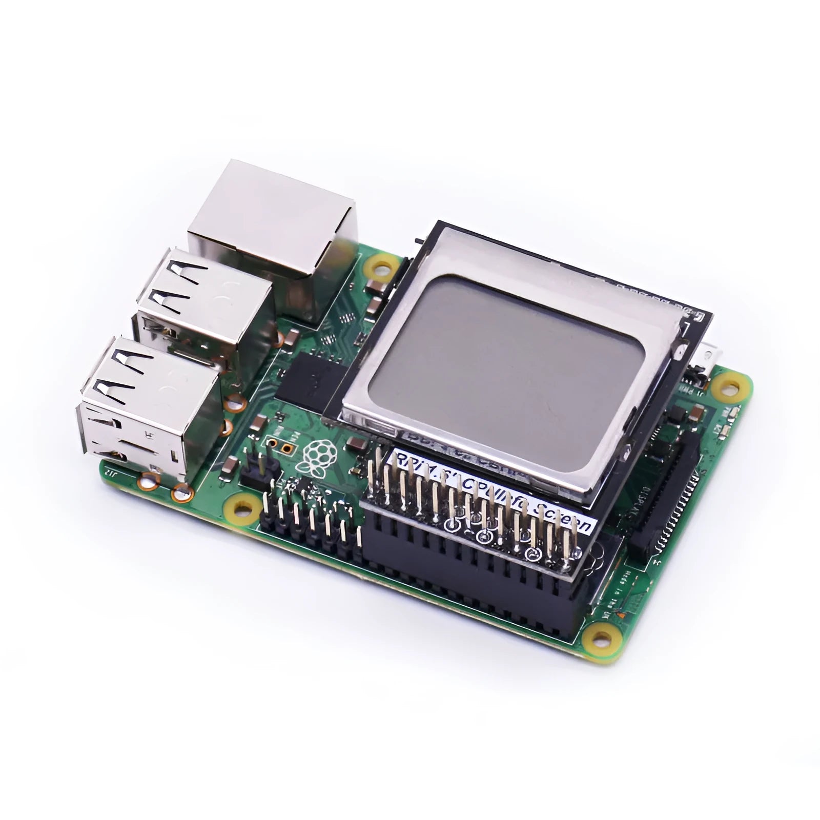 Raspberry Pi 1.6-inch LCD display screen with backlight switch for CPU monitoring