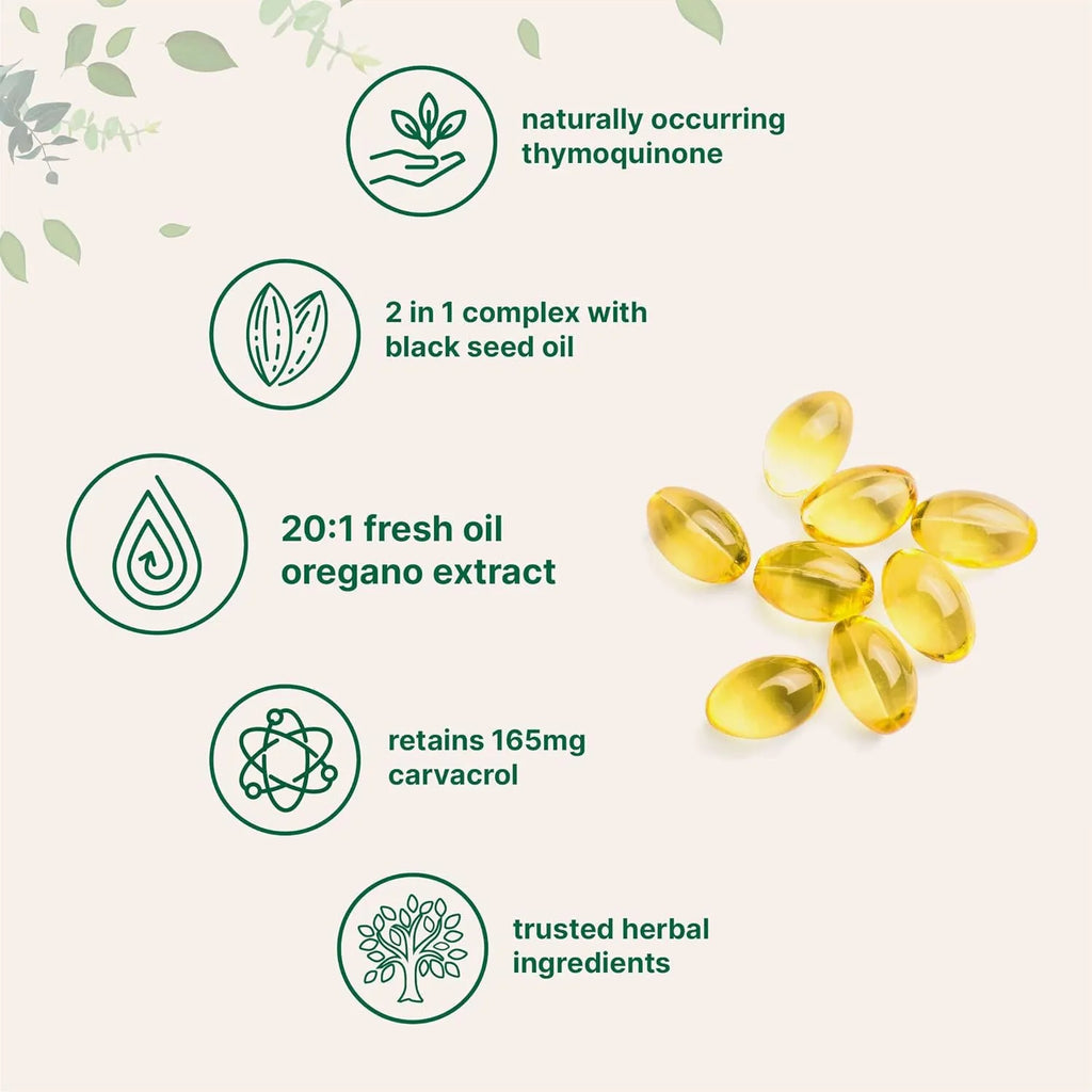 Bottle of Butter Black Seed Oil Soft Capsules dietary supplement