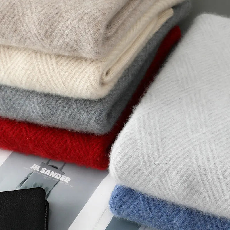 Half turtleneck zipper design pure wool knit bottoming shirt in beige colour, loose fit pullover style