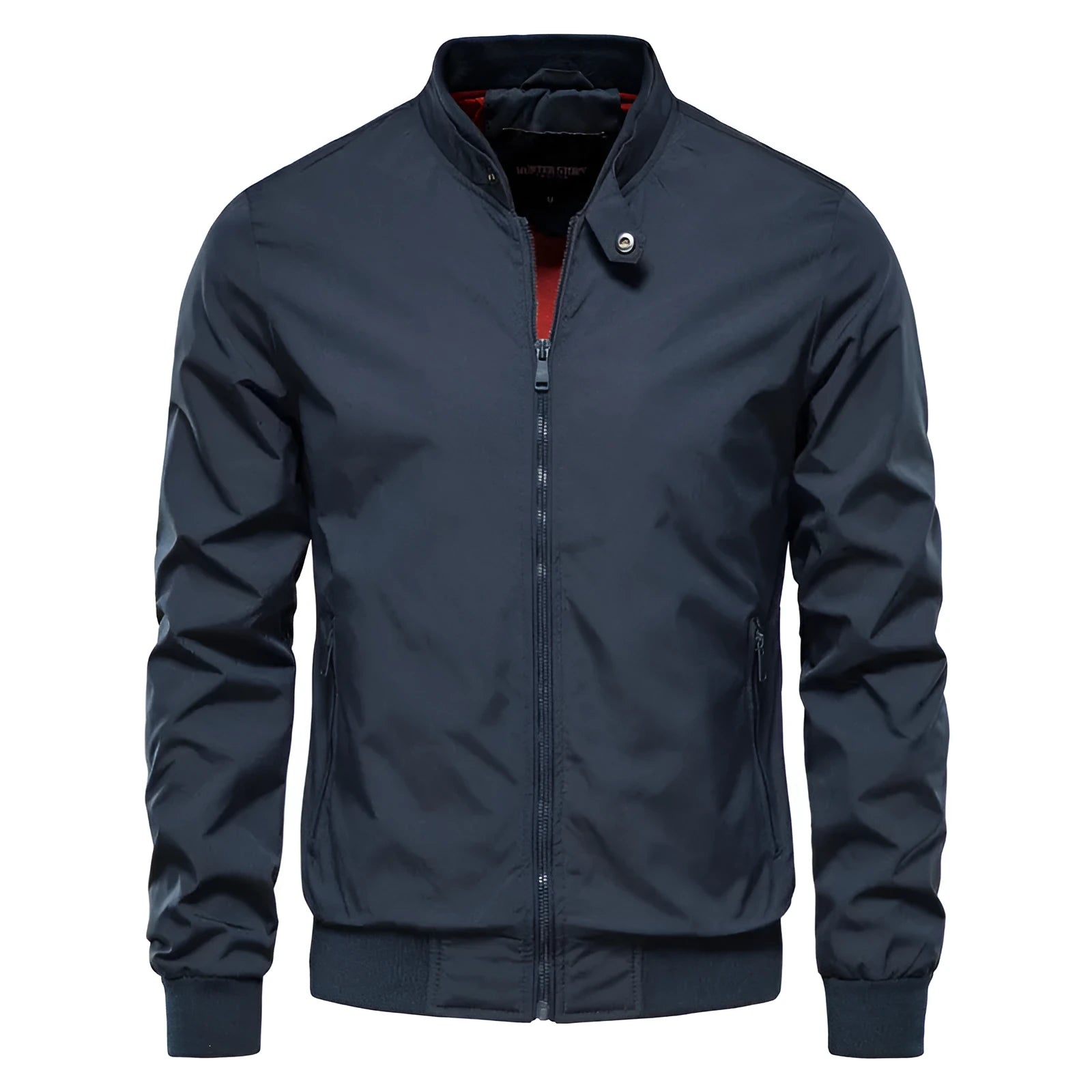 Men's thin casual jacket in polyester available in dark blue, black or Army Green colours
