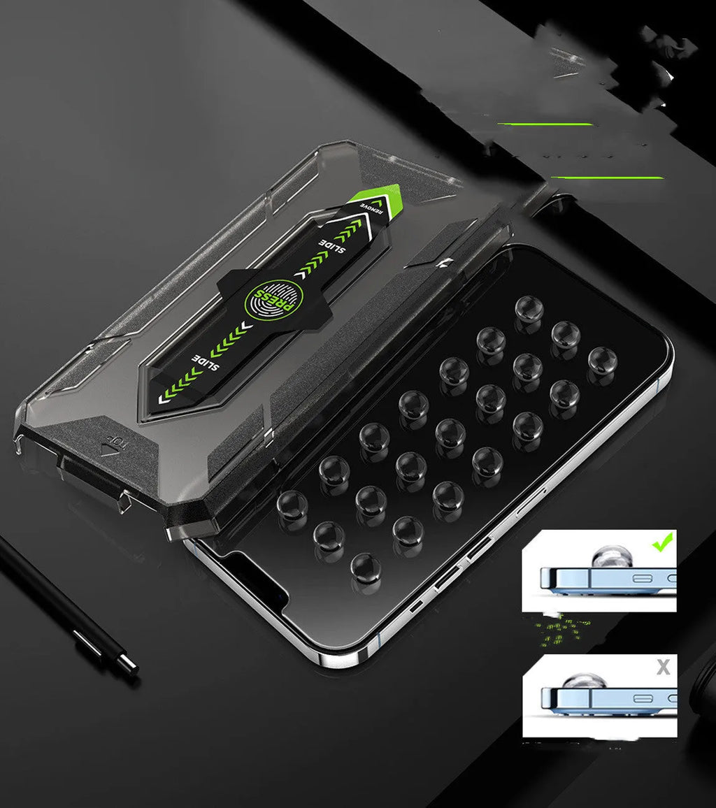 Tempered glass screen protector for iPhone 12 13 14 series with second sticker box