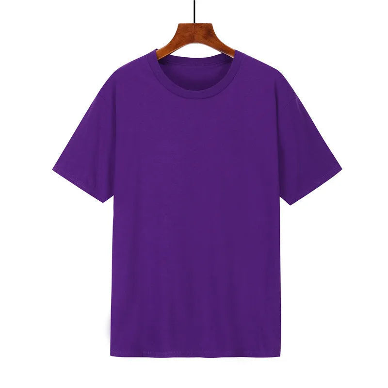 Men's loose fit cotton t-shirt in black with printed design showing front view