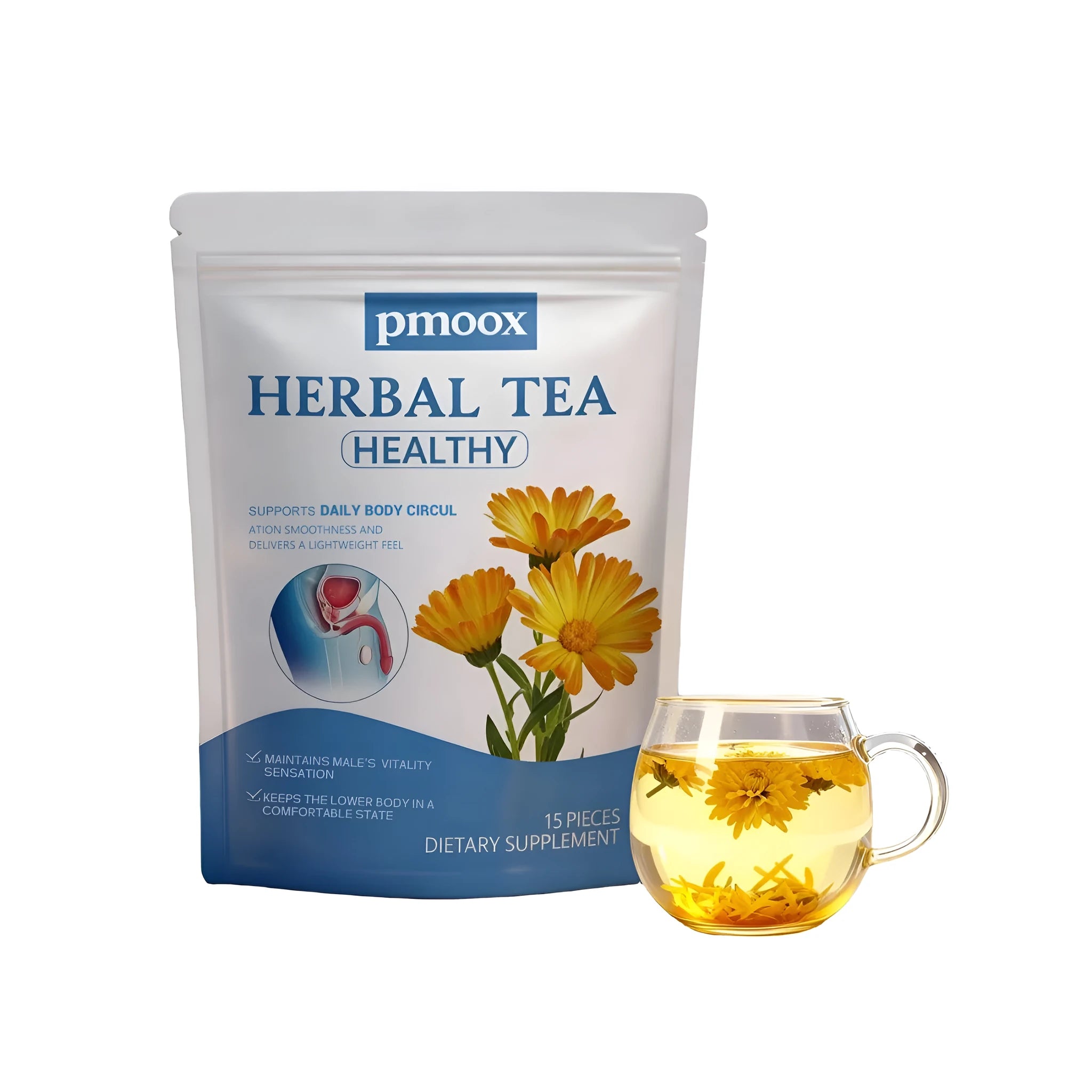 Men's energy conditioning tea 15 bags herbal blend dandelion green tea