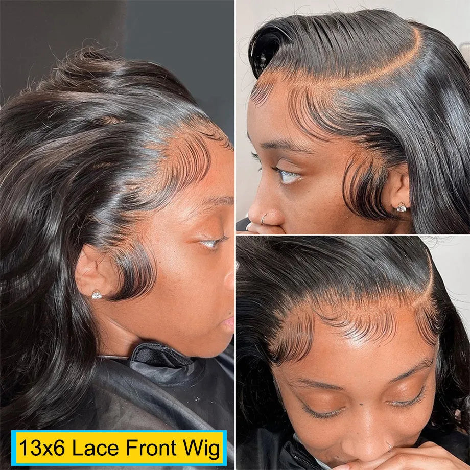 360 full lace frontal body wave human hair wig 9A grade 150% density natural 1b colour length 8-28 inches