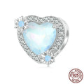Love Ice And Snow 925 silver DIY bead 12x12mm BSC932 colour with 4.5mm aperture on white background