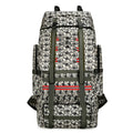 Large 130 litre cotton quilt camouflage outdoor backpack for camping and hiking