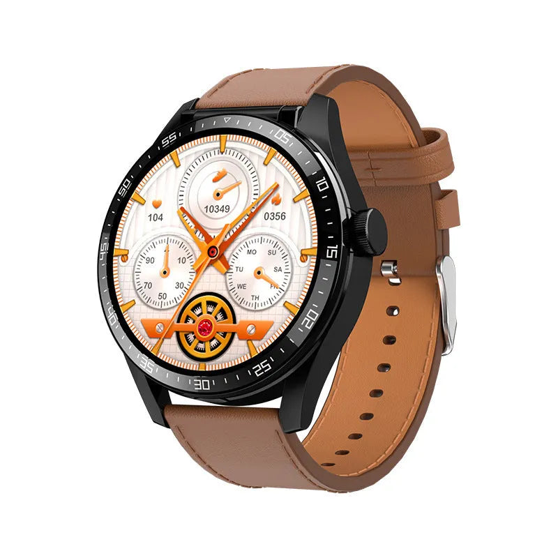 Smart watch with Bluetooth calling health monitoring heart rate blood pressure sleep tracking black glue strap