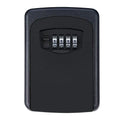 Metal die-cast anti-theft code storage box in grey, small size 117x82x37mm, for garage key storage.