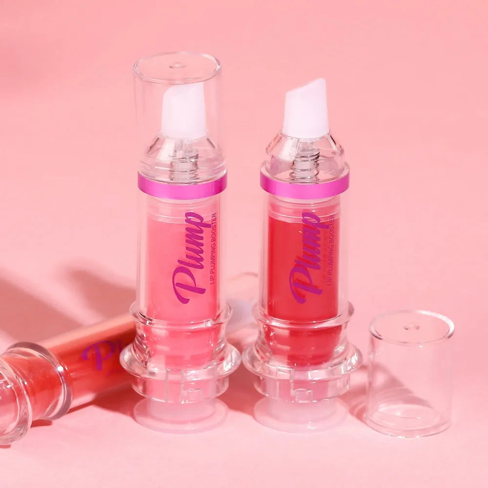 Small tube of liquid lip gloss with shiny texture, 5ml, multiple colour options