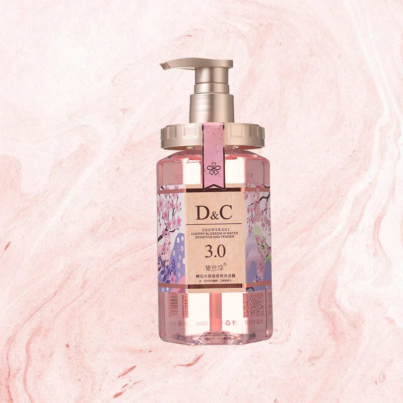 Sakura shampoo conditioner shower gel wash nursing set 500ml bottle