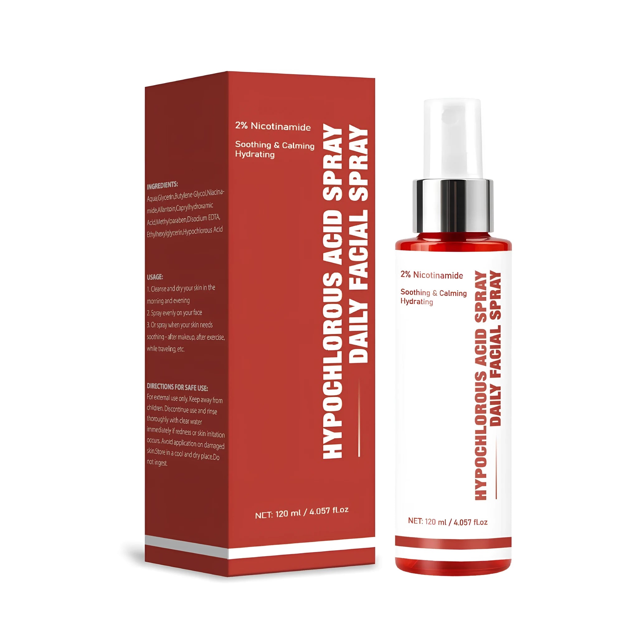 120ml hypochlorous acid spray bottle for cleaning makeup tools and beauty accessories