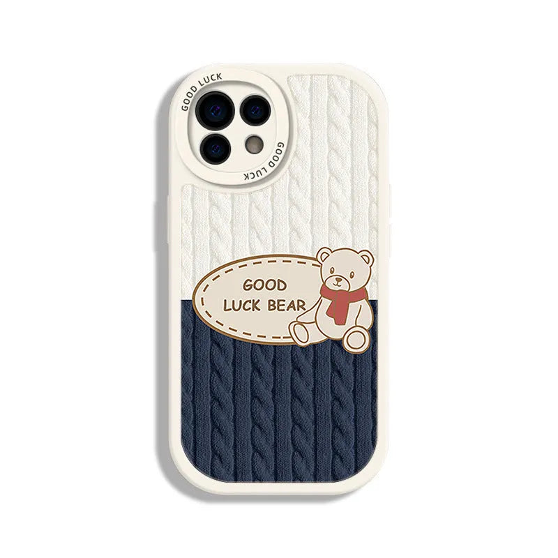 Xiaopandun all-inclusive TPU mobile phone case for iPhone XR in Bears Pocket Black