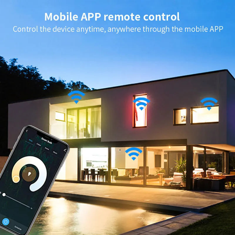 5W GU10 smart LED spotlight with RGBCCT colour changing and WiFi voice control in compact design