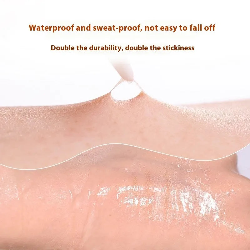 Roll of invisible lace double eyelid stickers showing crescent and olive shape options