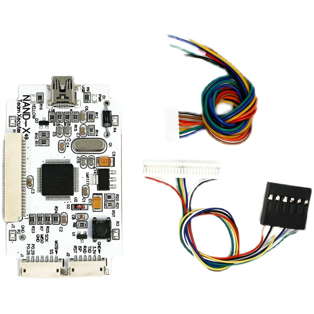 Simplified Xbox 360 brush chip tool kit with USB connector for console modification