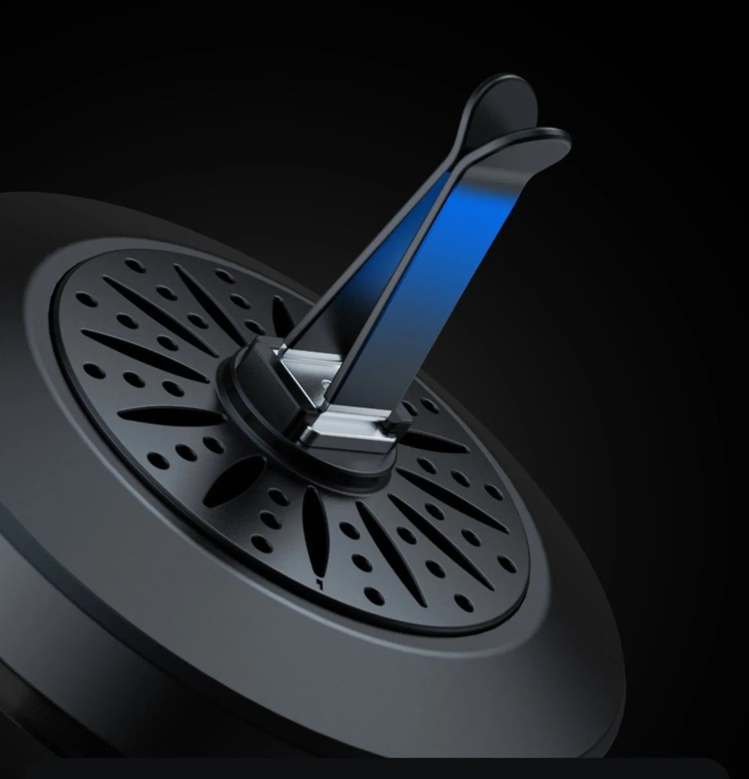 Car air outlet aromatherapy light with RGB illumination attached to vehicle vent