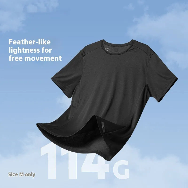 Men's quick-dry polyester sports T-shirt for running and fitness activities available in multiple colours