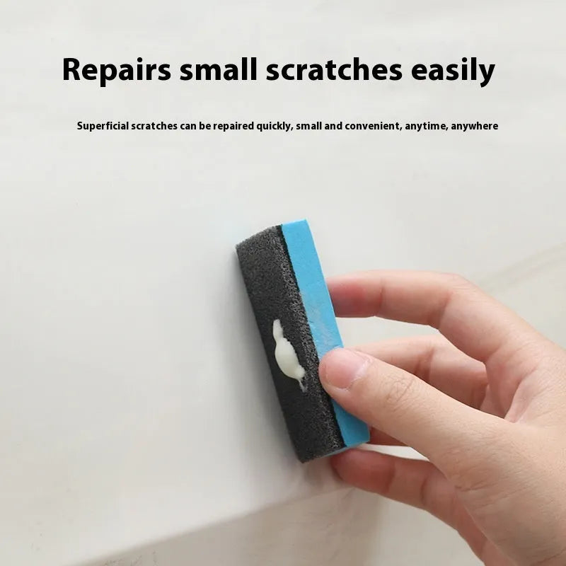 Car repair wax kit containing scratch removal A wax, brightening B wax, and frosted sponge mop