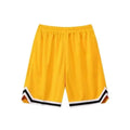 Men's elastic polyester sports shorts in multiple colour options with loose fit design