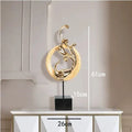 Large resin phoenix ornament in European style available in rose gold, red and silver colours