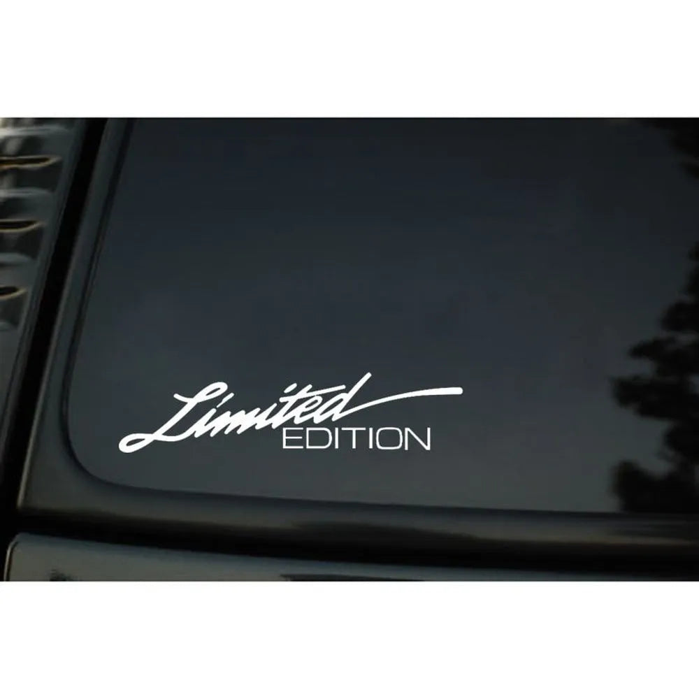 British reflective bumper stickers in black, white or colourful plastic measuring 16cm long