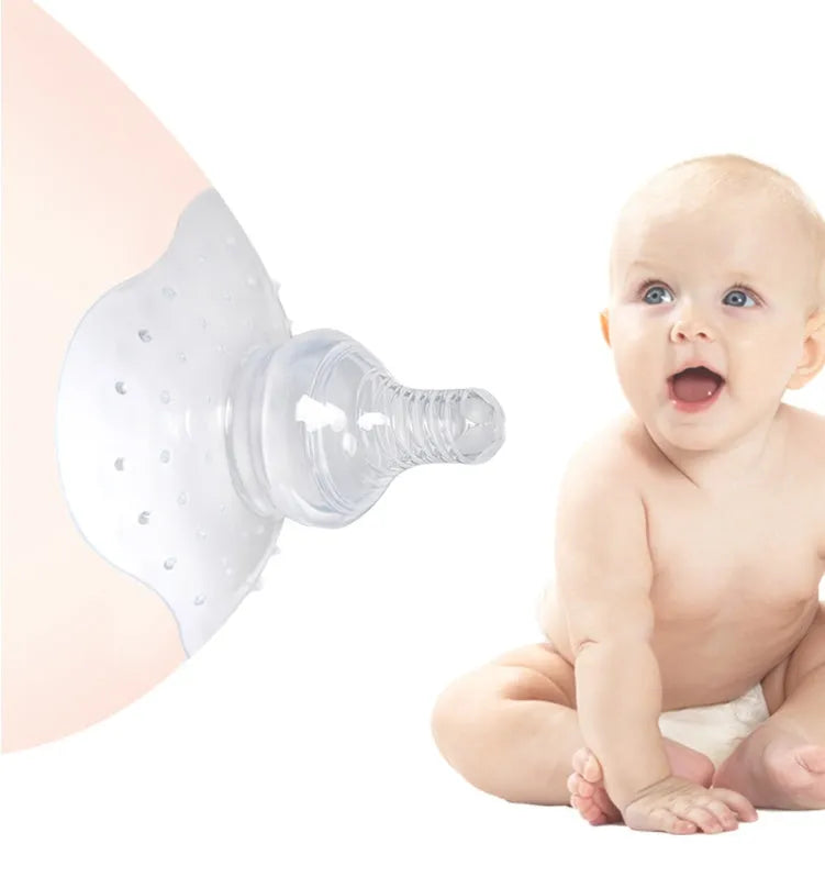 Nipple protector for breastfeeding mothers in petals or transparent colour