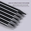 Graphite and carbonized pencil drawing set with wooden shells on suction card packaging