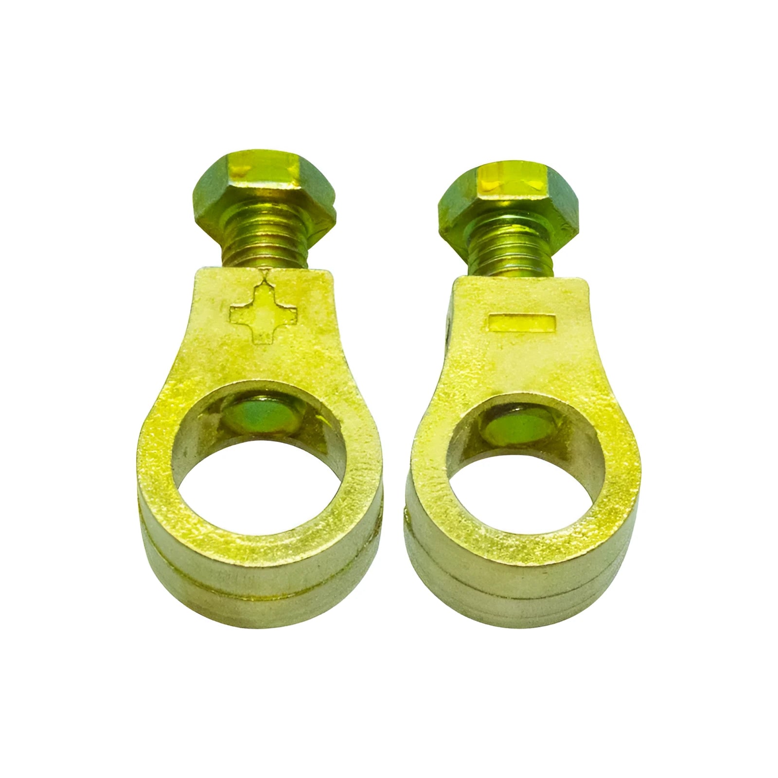Copper battery terminal clamp for car battery connections
