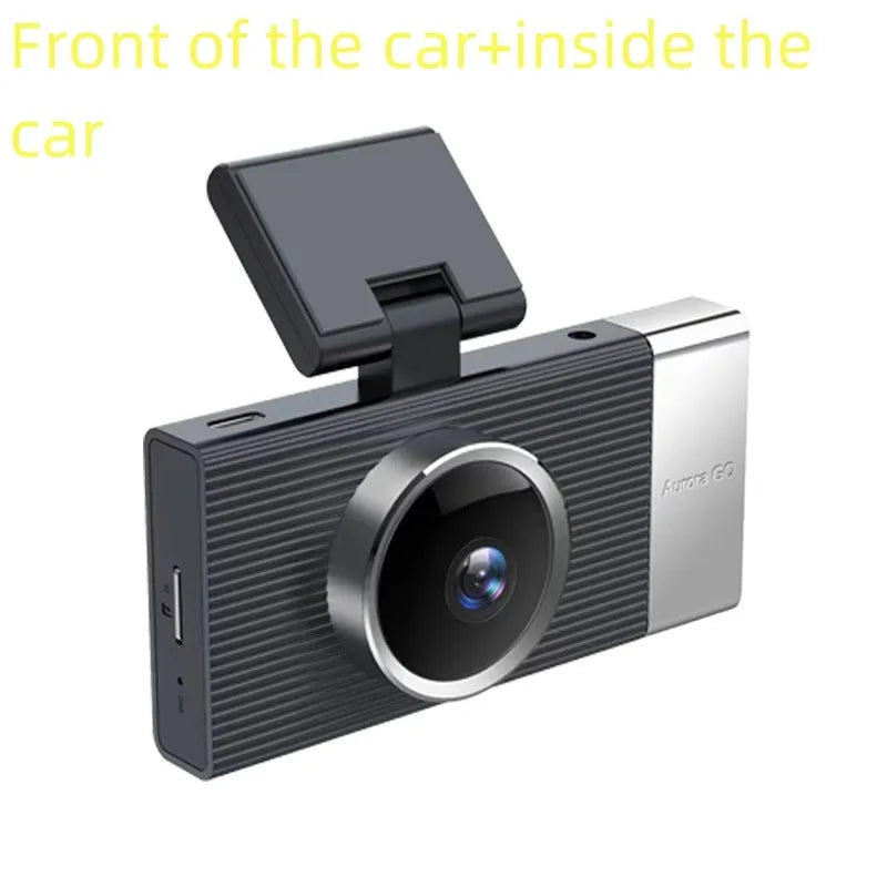 WIFI driving recorder with 3-inch screen showing multiple lens configuration options