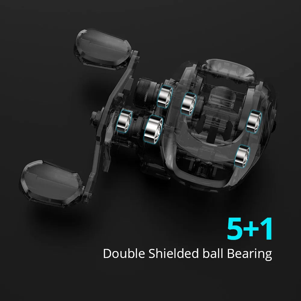 Drip wheel lure fishing rod rocking wheel line fishing reel showing left and right hand wheel orientation options