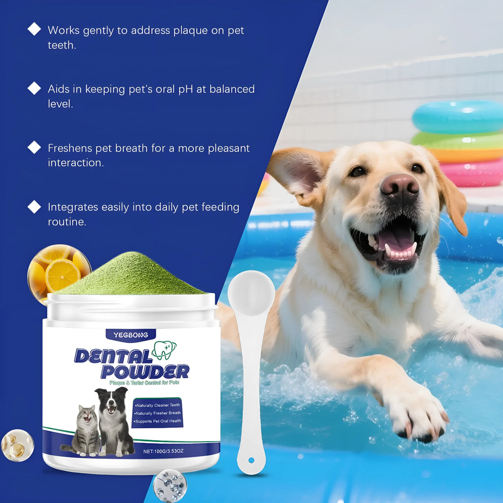 Pet tooth cleaning powder pack 100g for dogs and cats dental care
