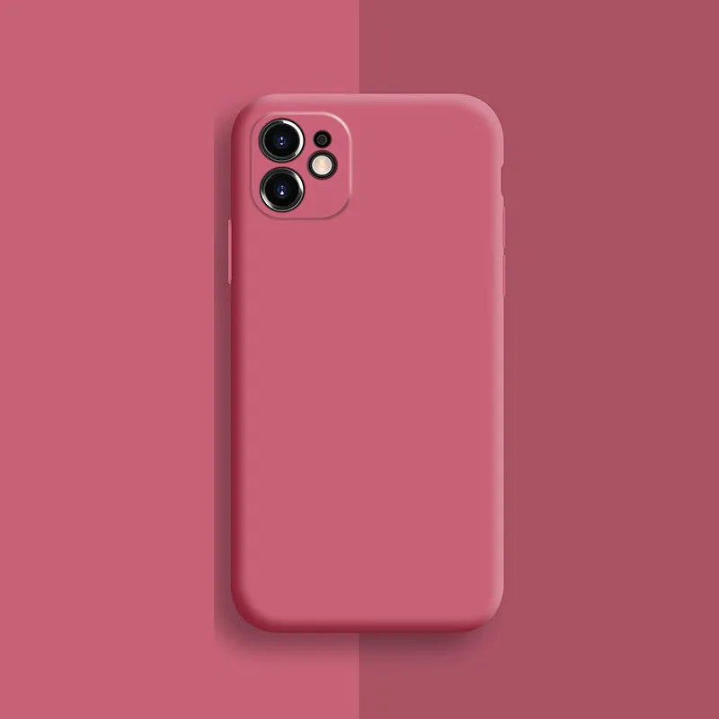 Silicone phone case for iPhone 11 Pro Max in various solid colours