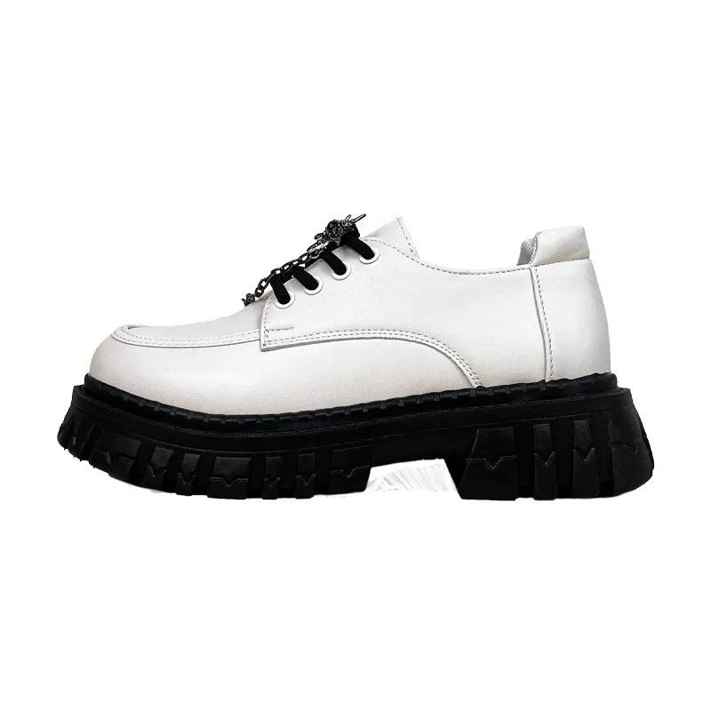 Women's Duke Asterism colour loafers with metal cross shoulder strap and round toe design