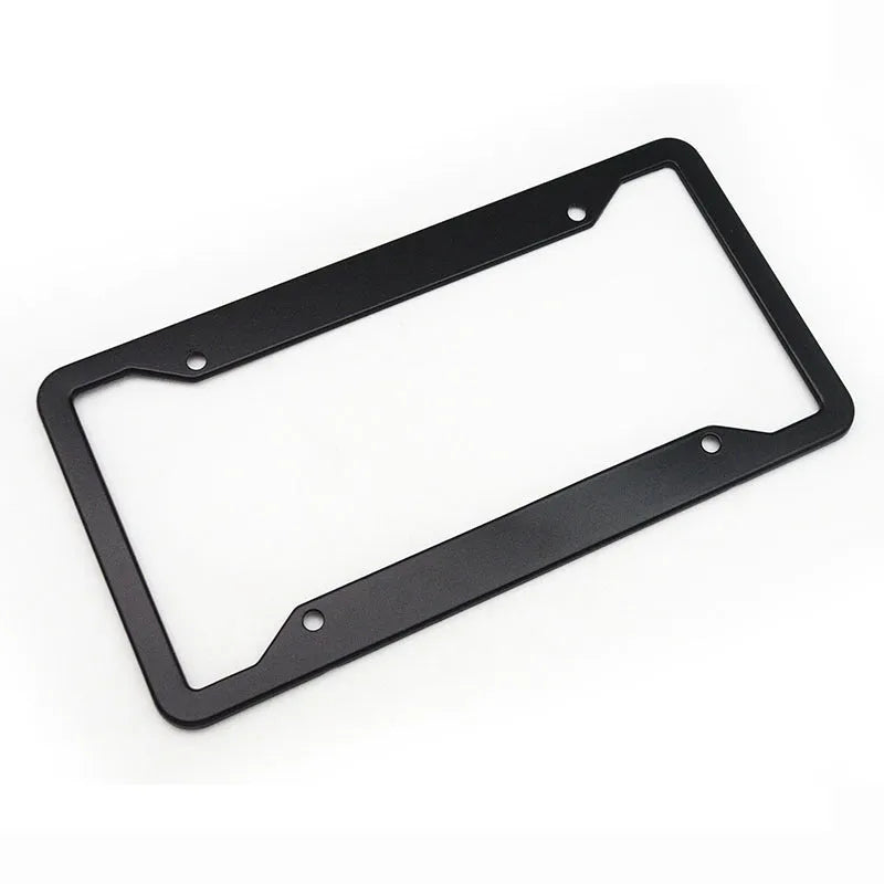 Aluminum alloy and stainless steel license plate frame in one of four colour options
