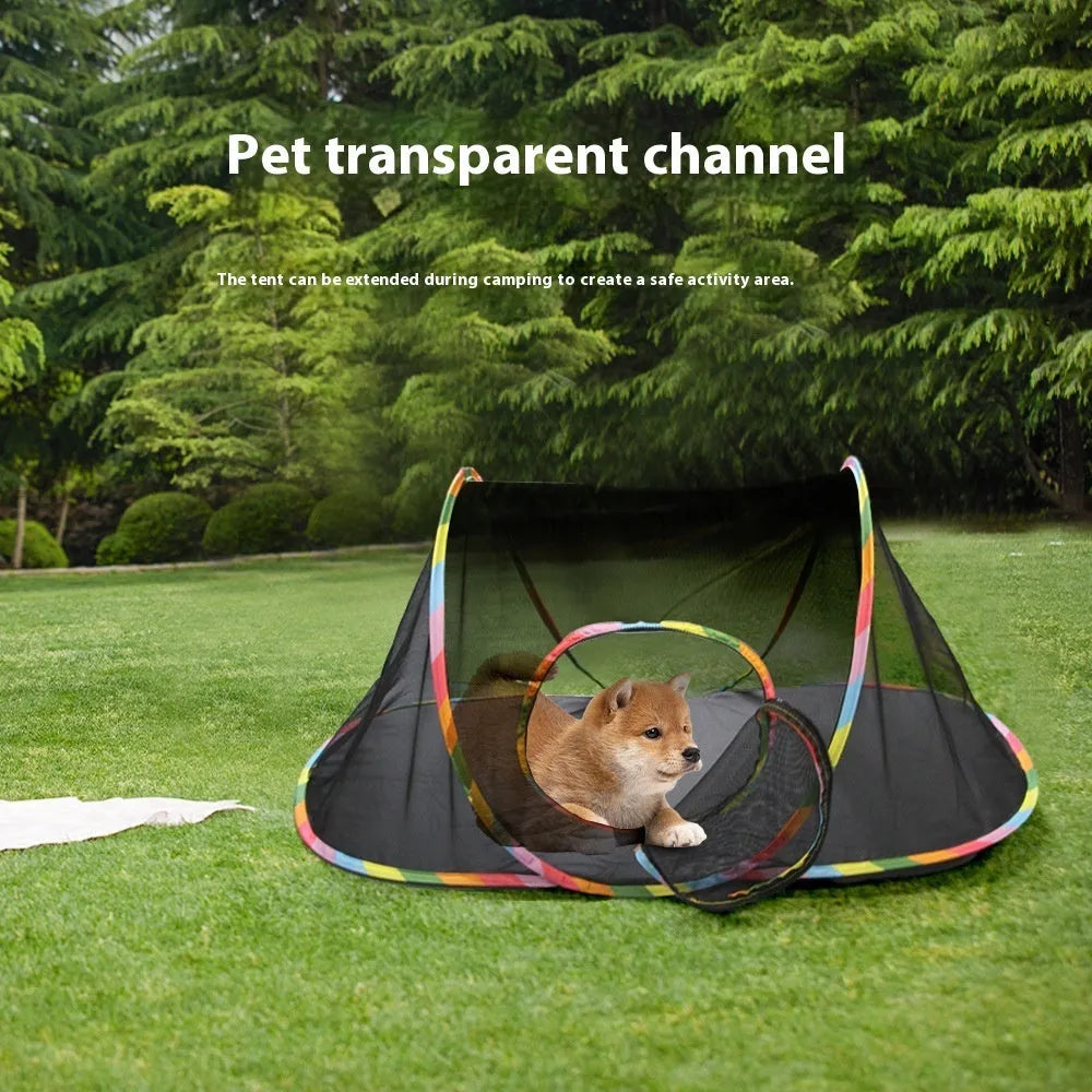 Foldable mesh cat roll cage showing hexagonal, long straight, square, tee, and tent style options
