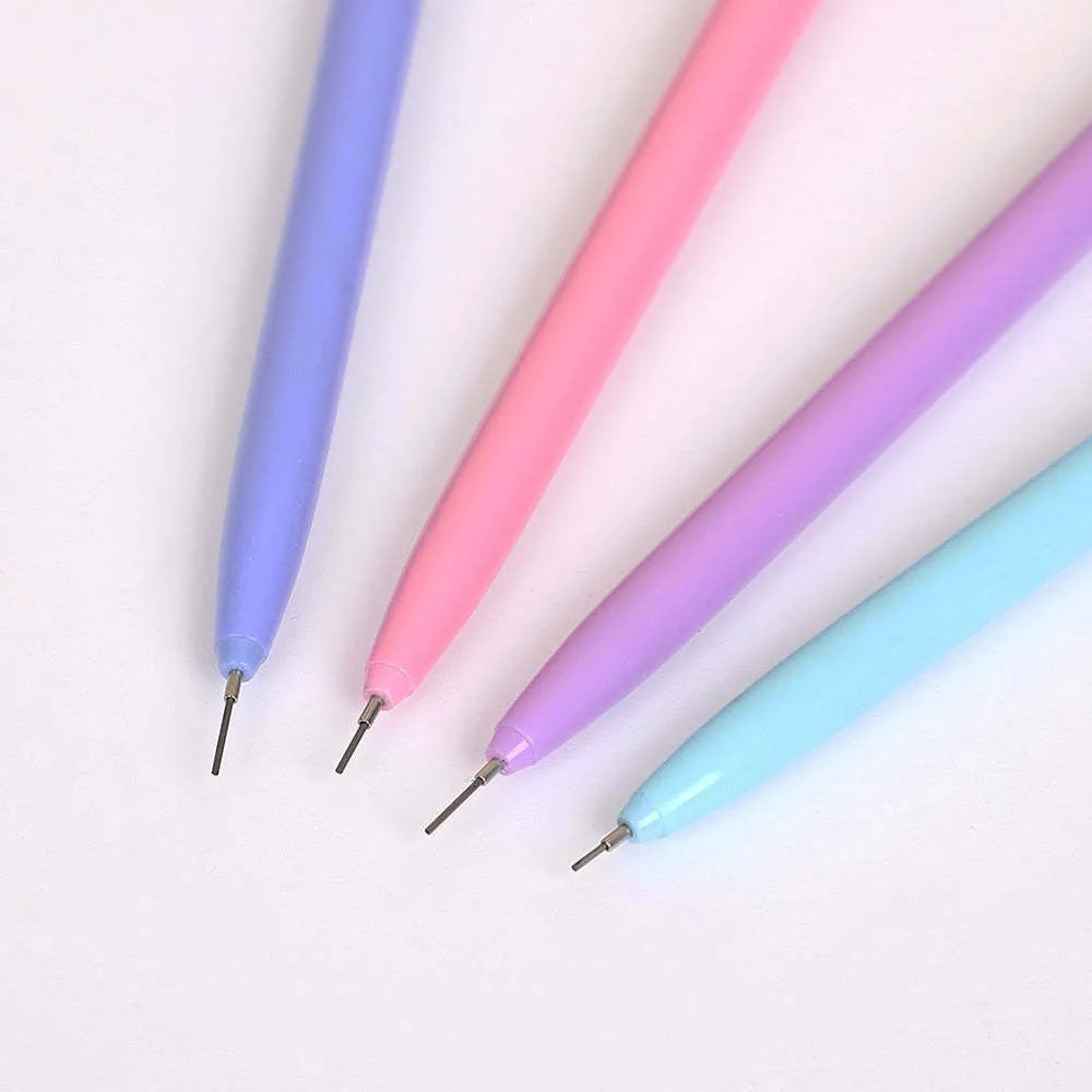 Macron Morandi coloured thin rod mechanical pencil set of 8 pencils in 4 colours with 0.5mm or 0.7mm lead