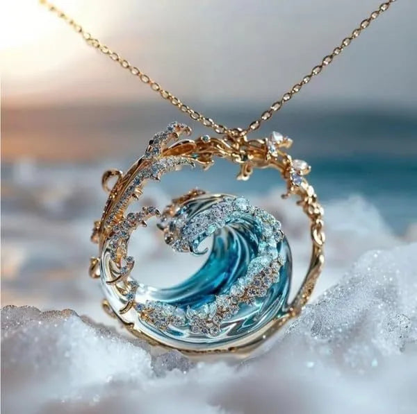 HAILANG ocean theme adjustable copper necklace with electroplated pendant on regular chain for women