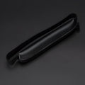 PU leather office pencil case measuring 16.5cm long with beige grey, black and crocodile pattern colour options