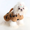 Polka dot elk couple pattern pet costume for dogs and cats in four-leg or skirt style