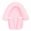 Babies' shaping pillow in Crystal Velvet fabric with two belts for head support, in white colour option