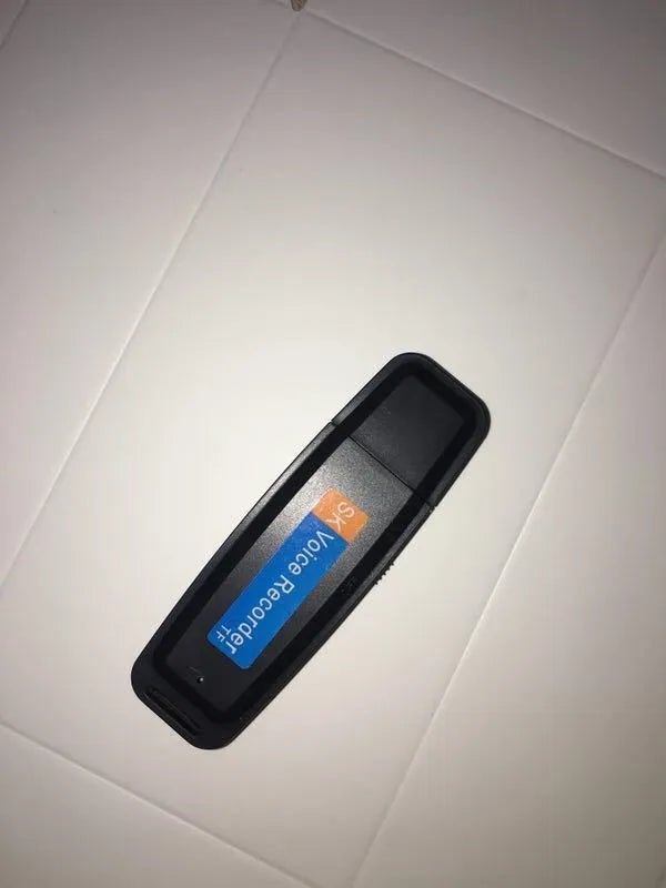 SK-001 black and white creative gift USB flash drive showing front and side views.