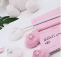 Alpaca hair ball pendant neutral pen signature pen with 0.5mm tip plastic 17cm length random colour