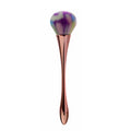 Make-up sponge puff cosmetic blender, 20.5cm total length, 5cm hair length, in red pink rose gold rainbow or black