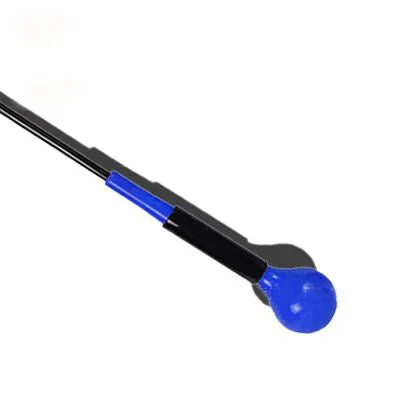 Golf swing trainer with imported silica gel, glass fiber and TPU, 115cm maximum length, blue green red yellow options