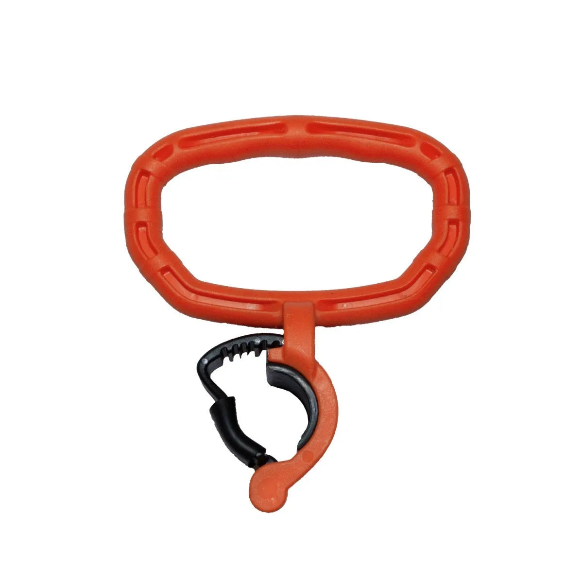 Adjustable weight fitness camp kettlebell handle in PP material, Black colour, size 21x19cm